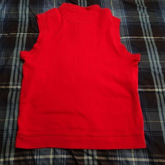 NCAA Ohio State Buckeyes Red Ashworth Vest Sweater Size Large - Picture 2 of 7